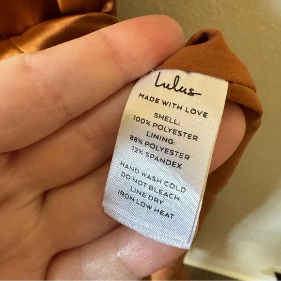 Lulus | Effortless Sophistication Bronze Satin Tie-Strap Maxi Dress - Picture 5 of 9